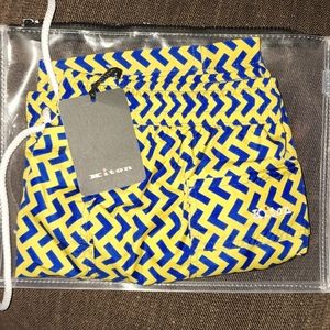 Kiton Men's Drawstring Swim Trunks